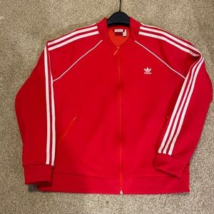 Adidas red track jacket!